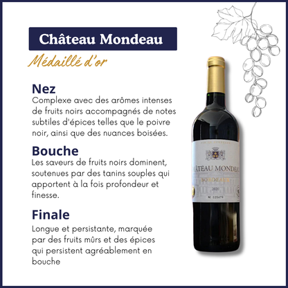Bordeaux - Château Mondeau - Vin rouge