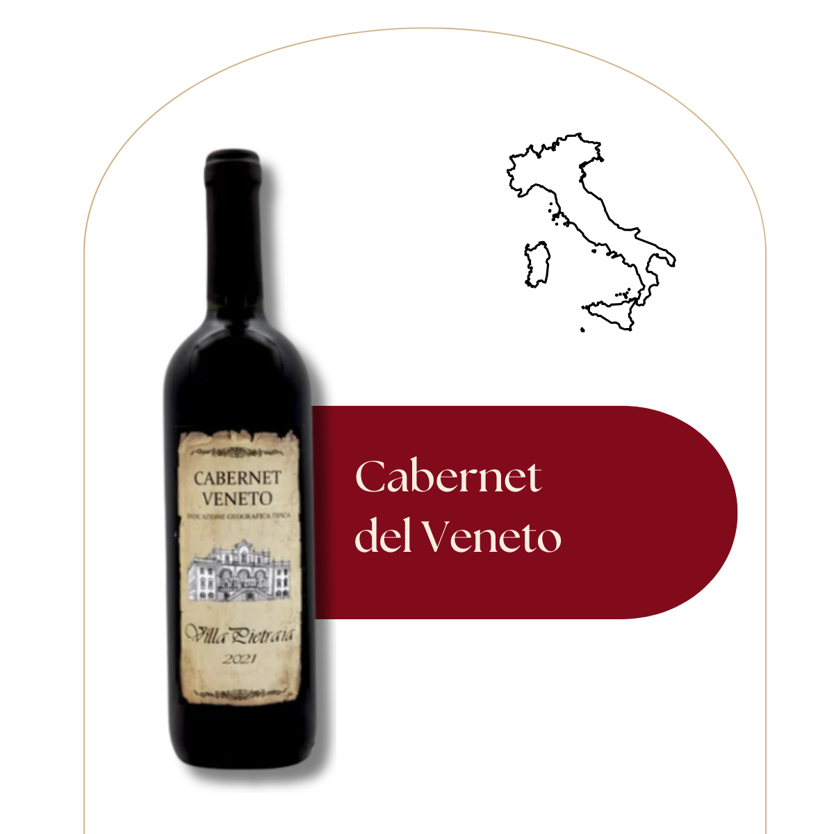 Cabernet del Veneto - Villa Petraia - IGT  Veneto - Vin rouge