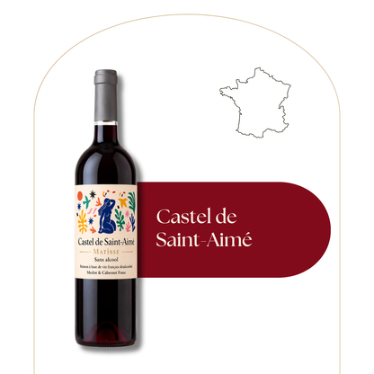 Vin rouge sans alcool, Castel de Saint-Aimé, 75 cl