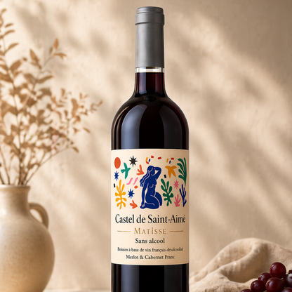 Vin rouge sans alcool, Castel de Saint-Aimé, 75 cl