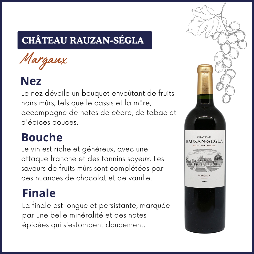 Château Rauzan-Ségla 2015 - Margaux - Bordeaux
