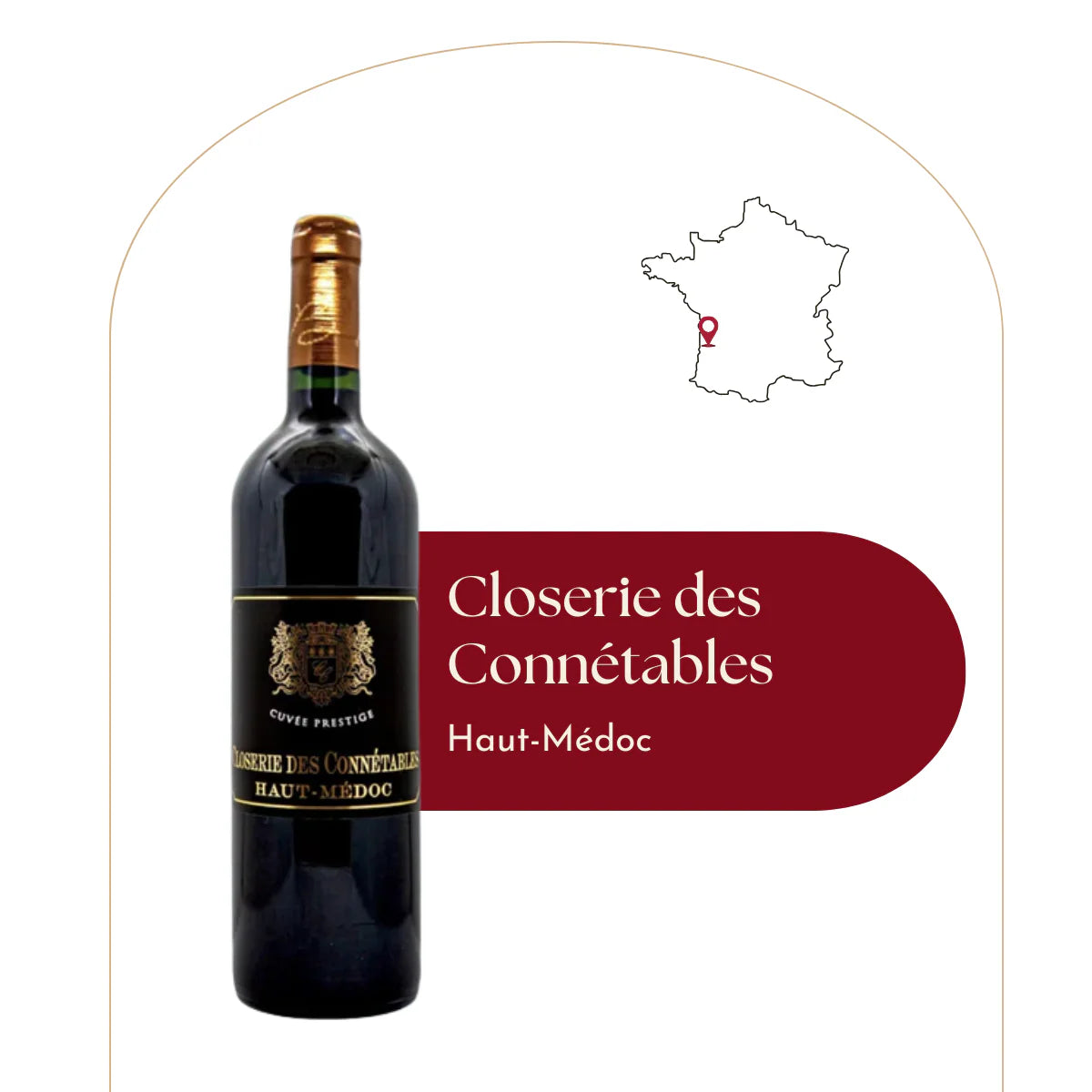 Haut-Médoc - Closerie des Connétables - AOC - Rotwein