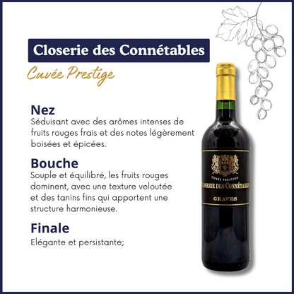 Graves - Closerie des Connétables  Cuvée Prestige - AOC - Vin rouge