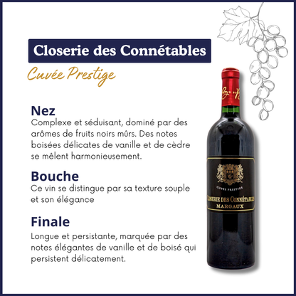 Margaux - Closerie des Connétables - Cuvée Prestige - AOC - Vin rouge