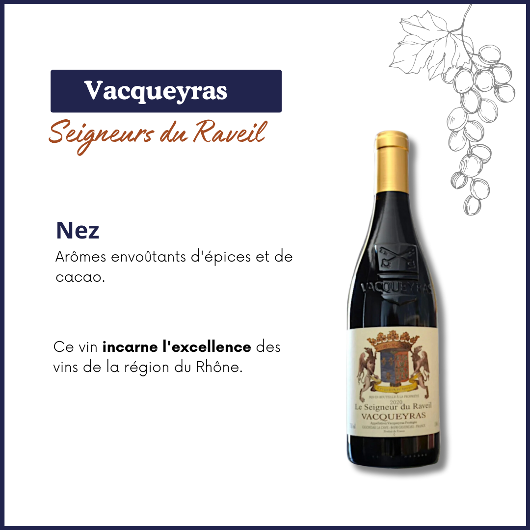 Seigneurs du Raveil - Vacqueyras - Vin rouge