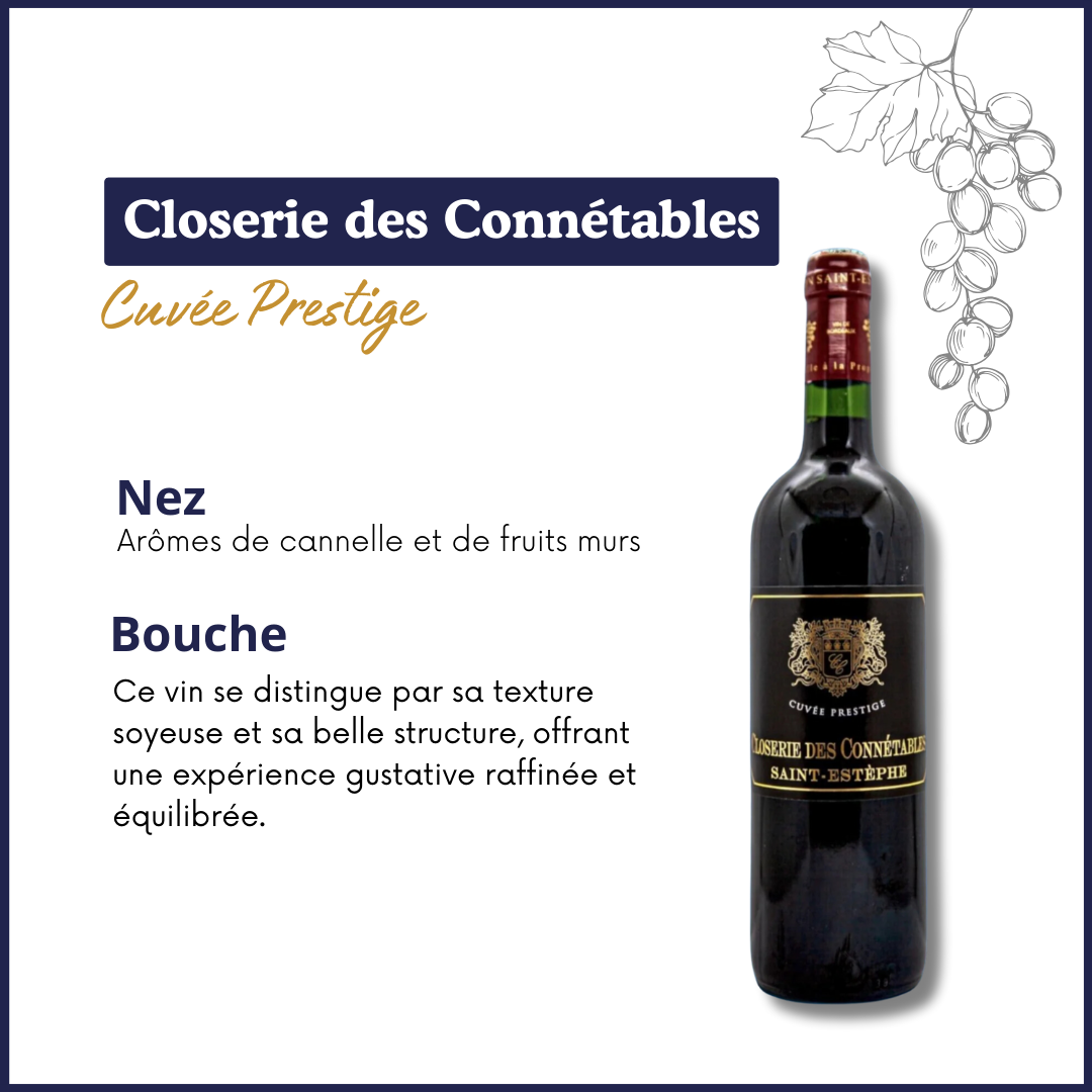 Rotwein - Closerie des Connétables - Cuvée Prestige - AOC - Saint-Estèphe