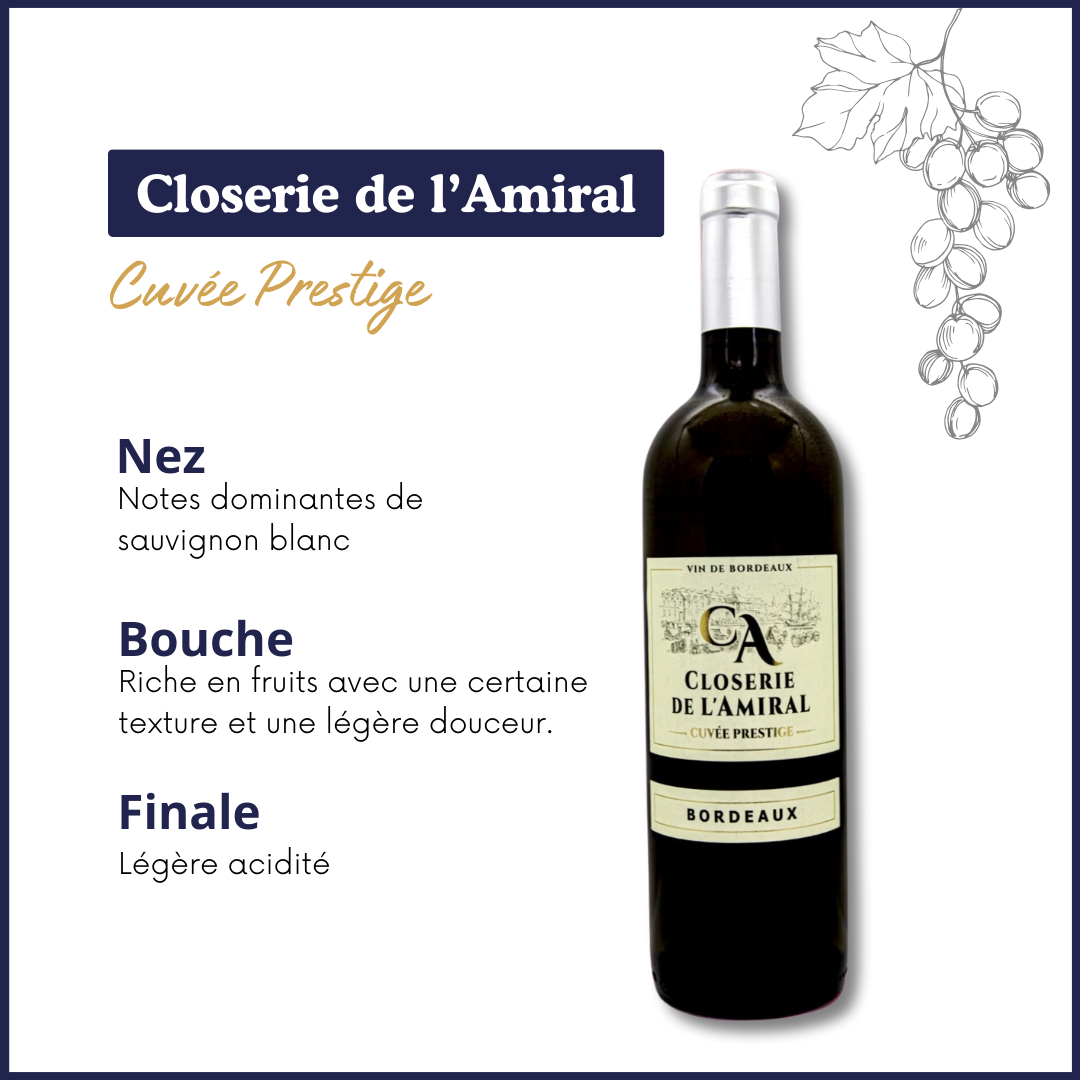 Closerie de l'Amiral - Bordeaux - Vin blanc 2021