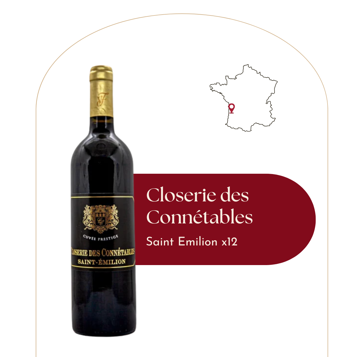Closerie des Connétables Saint-Émilion 75cl (Karton mit 12 Flaschen)