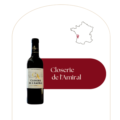 Closerie de l'Amiral - Cuvée Prestige - Rotwein - 37,5 CL Halbe Flasche